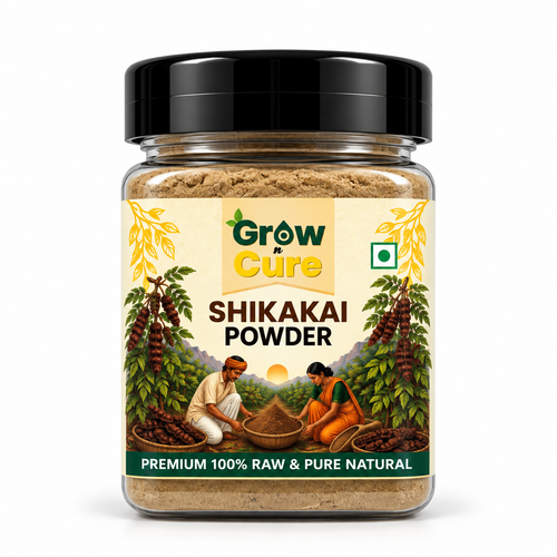 Grow n Cure Premium 100% Raw & Pure Natural Shikakai Powder Jar